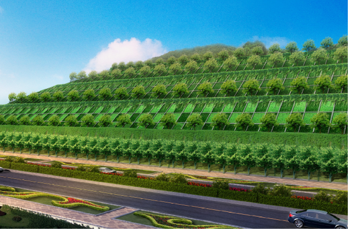 仿生植被生態護坡